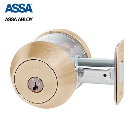 Assa Abloy 7000 Series Maximum+ Grade 1 Single Cylinder Deadbolt Satin Bronze KA ASS-7900-612-3-F-COMP-KA-0A7